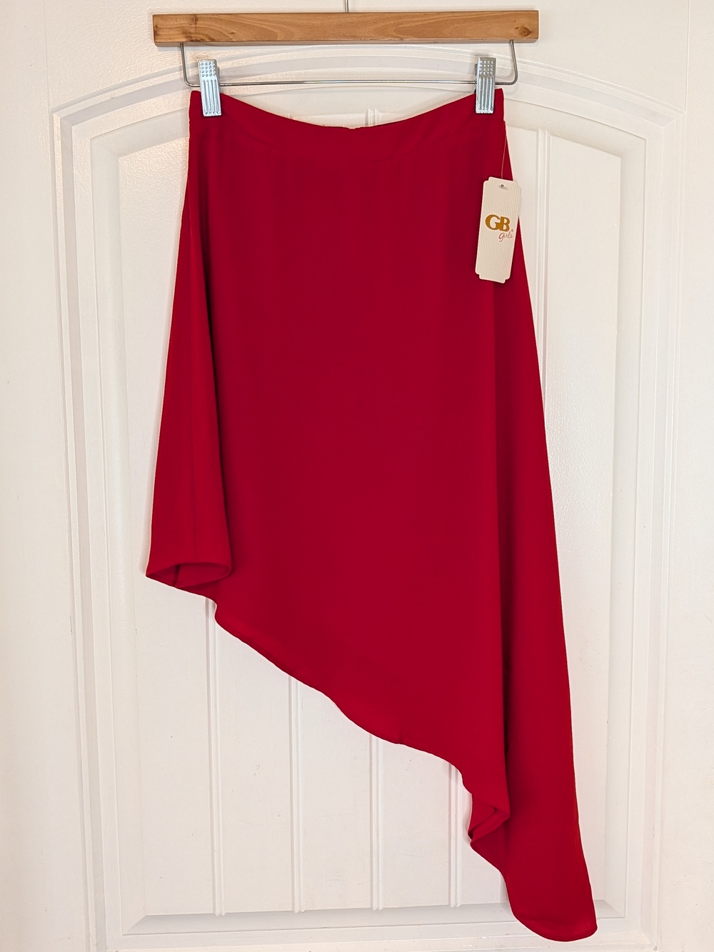 Gianni Bini GB Girls Red Asymmetrical Skirt